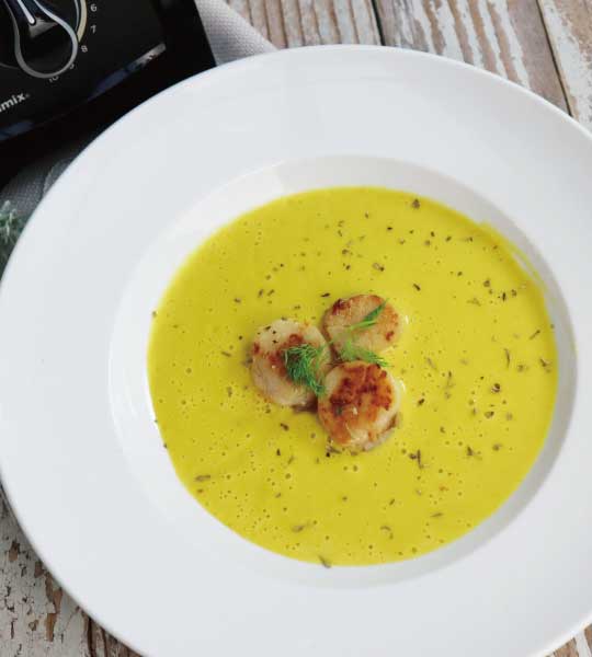VitamixS30調理機-大侑料理-食譜-南瓜干貝濃湯-北鼎粉漾美顏壺